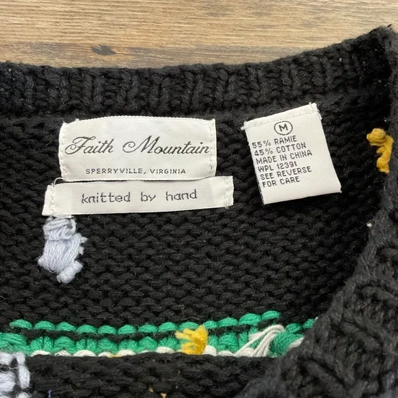 Vintage Hand Knit NYE Sweater - Picture 3 of 7